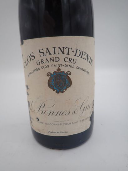 null COTE DE NUITS GRAND CRU, Clos Saint Denis, Château bonnes et guerre 1988 (1-bouteille)...