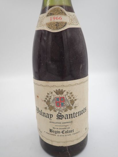 null VOLNAY, Domaine Santenots, Begin Colnet, 1966 (2-bouteilles) niveau très légerement...