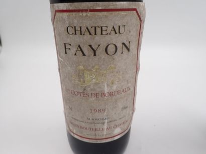 null PREMIERES COTES DE BORDEAUX, Château Fayon 1989 (4-bouteilles), MEDOC, Château...