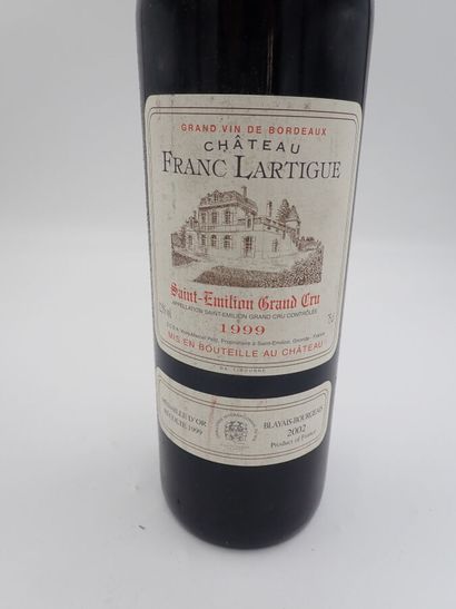 null SAIN-EMILION GRAND CRU, Château Franc Lartigue, 1999 (6 bouteilles).