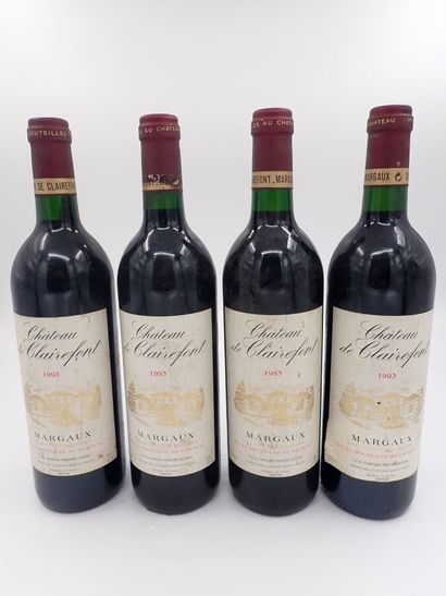 null MARGAUX, Château de Clairefont 1993 (4- bouteilles).