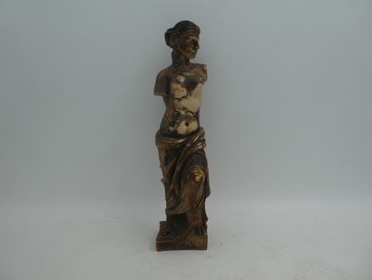 null Une statuette Venus de Milo , composition, hauteur 28 cm