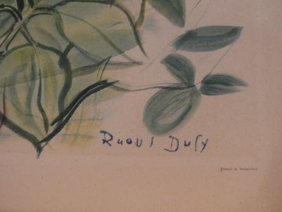 null DUFY Raoul d'après "Bouquet de fleurs", mention Copyright New York Grafic Society...