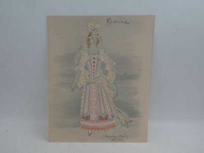 null LOT 4 estampes : CHAPELAIN MIDI Roger (1904-1992), "Pomina", lithographie signée...