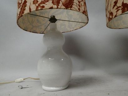 null LE GAND HERBÈ (céramistes à Paris milieu du 20ème siècle), une paire de lampes...