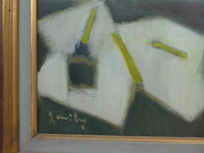 null SAVITRY Émile (1903-1967), "Nu devant la table"Huile sur toile signée en bas...