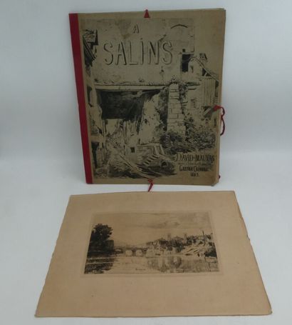 null JURA - Gaston COINDRE : à Salins. Salins les Bains, 1883, 1 port-folio in-4°...