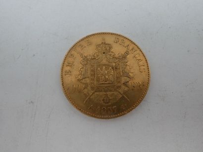 null Une pièce de 100 francs en or 1857, 32.20 gr