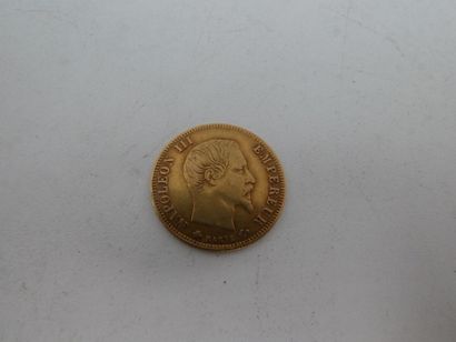 null Une pièce de 5 francs en or 1859, 1.60 gr