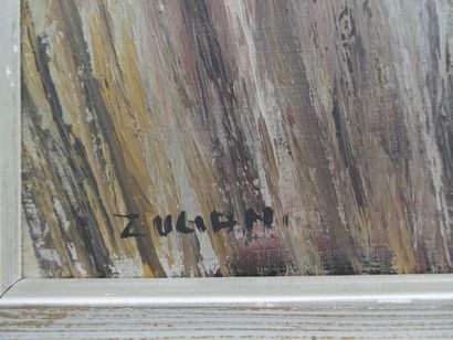null ZULIANI Serge (1933-2015), "Chardons", huile sur toile signée en bas à gauche,...