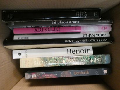 null LOT ART livres modernes : RENOIR, BOTTICELLI, OTTO DIX, ENSOR, VAN GOGH, etc...