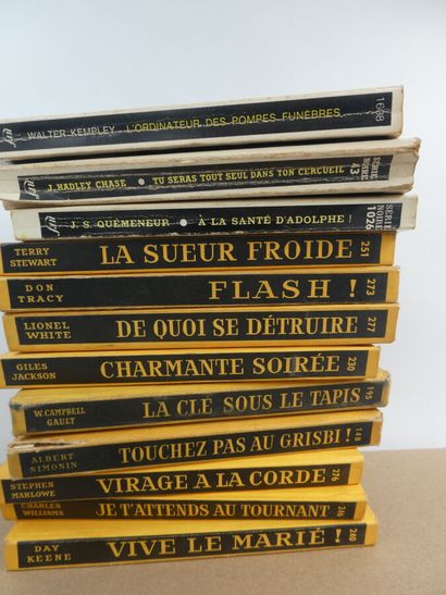 null [SÉRIE NOIRE] Lot de romans policiers de la collection Série Noire chez Gallimard,...