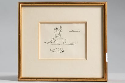 null MARQUET Albert (1872-1939) 

"Etude de personnages"

encre sur papier, 8,5 x...