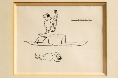 null MARQUET Albert (1872-1939) 

"Etude de personnages"

encre sur papier, 8,5 x...