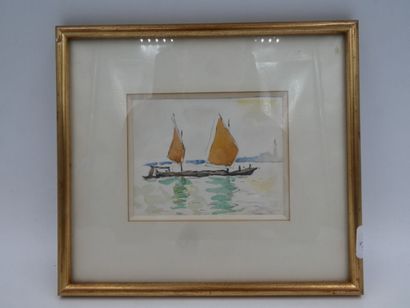 null MARQUET Albert (1872-1939)

"Marine"

aquarelle sur papier, 8,5 x 10,5 cm à...