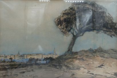 null BOGGS Franck Myers (1855 - 1926),

"Les Martigues",

aquarelle et crayon noir...