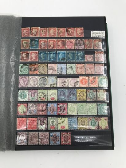 null Collection de timbres neufs et oblitérés de Grande Bretagne de 1840 à 2000 quelques...