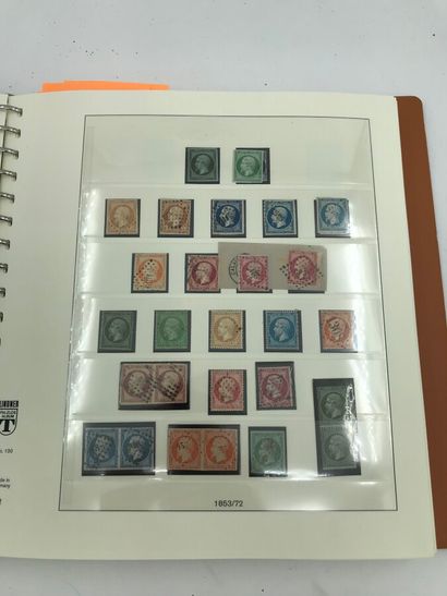null Une collection de timbres de France en 11 albums Lindner neufs + " (classiques...