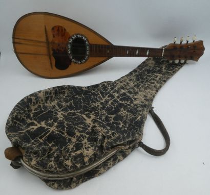 null FRATELLI TASSINARI Naples 1895 une mandoline napolitaine avec une housse de...