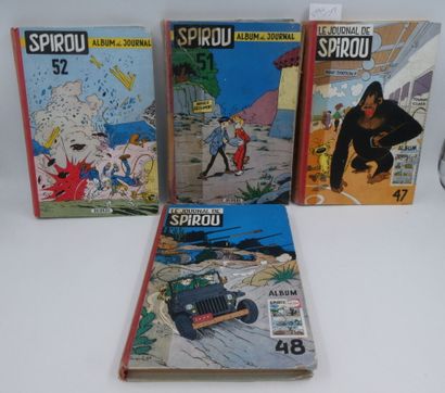 null [BANDE DESSINEES] LOT 4 (Recueil) Spirou (Album du journal) albums 47-48-51...