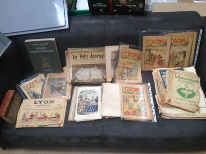 null LOT revues Le Pelerin, L'Echo du Noël, années 1930... et livres
