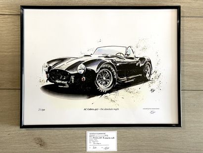 null Impression sur Papier Digital de l'oeuvre acrylique «Shelby Cobra» de Yvan Courtet...