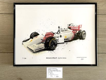 null Impression sur Papier Digital de l'oeuvre acrylique «McLaren F1 Senna» de Yvan...