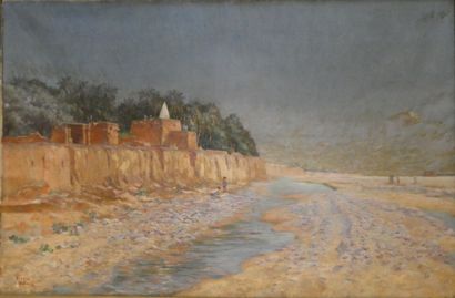 null DORNOIS Albert Pierre (1848-1923), "Biskra", huile sur toile signée en bas à...