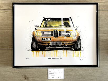 null Impression sur Papier Digital de l'oeuvre acrylique «BMW 2002 ti» de Yvan Courtet...