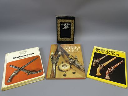 null Lot de 4 livres: Les Armes à Feu (Marcel Baldet), La passion des Armes à feu,...