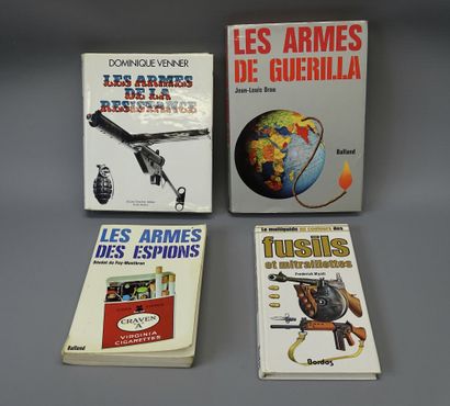 null Lot de 4 livres: Les Armes de la Résistance par D.Venner, Les Armes de Guérilla...