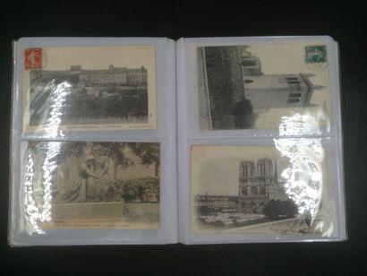 null LOT cartes postales dont un album ancien de cartes postales anciennes, un petit...