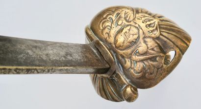 null Forte épée de Carabiniers de Monseigneur le Comte de Provence. Monture en cuivre,...