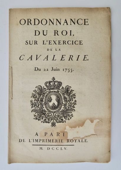 null Ordonnance du Roi sur L'Exercice de la Cavalerie du 22 Juin 1755, 64 pages,...