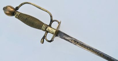 null Epée de sergent de Fusiliers mod 1730, monture à la mousquetaire en laiton,...