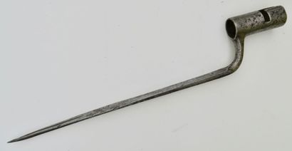 null Baionnette modèle 1754 pour sergents, douille (6 cm) à deux fentes , lame à...