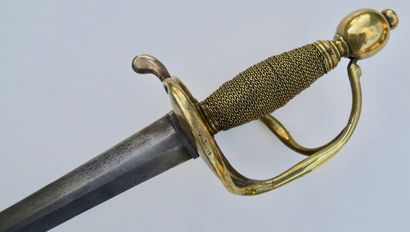 null Forte épée. Variante du modèle 1734 apparue lors de la guerre de succession...