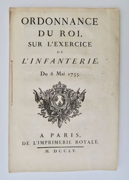 null Ordonnance du Roi sur L'Exercice de l'Infanterie du 6 Mai 1755, 82 pages, 31...