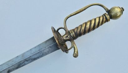 null Epée de sergent de Fusiliers modèle 1680, monture en laiton avec reliefs perlés,...