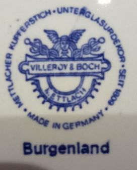 null VILLEROY & BOCH, un service en terre imprimée Burgenland