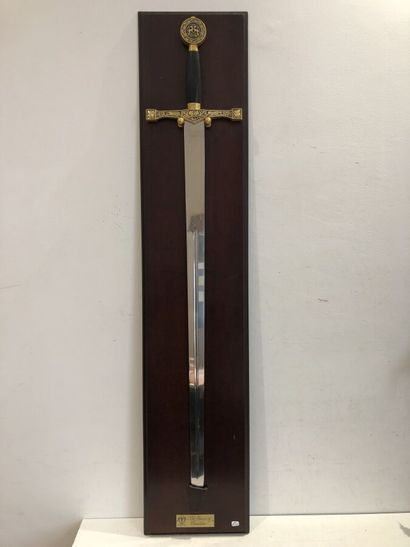 null The Sword of Excalibur, épée fantaisie avec support en bois, longueur 118 c...
