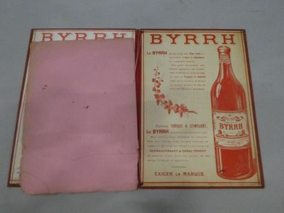 null BYRRH, un sous-main publicitaire, 34 x 24 cm (en l'état)
