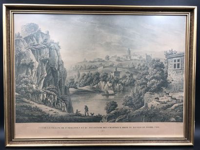 null PIRINGER Benedict (1780 - 1826) d'après, "Vue de la colline de Saint Sébastien...