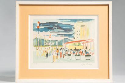 null BRAYER Yves (1907-1990),
"The animated square, grey weather",
lithograph in...