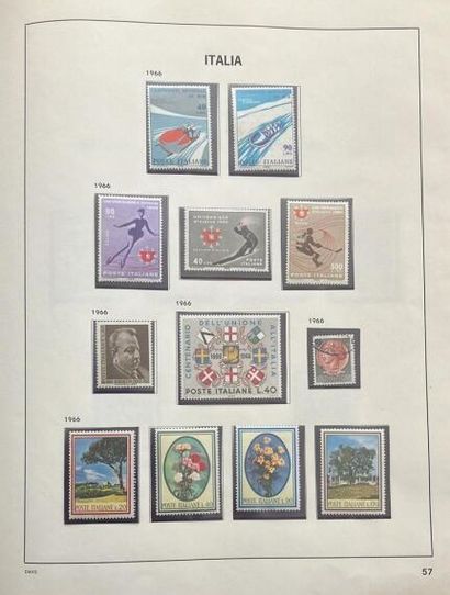 null 1 carton de 10 albums de timbres majorité oblitérés.