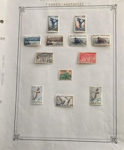 null Collection de timbres Terres Australes, Polynésie, Nouvelle Calédonie Wallis...