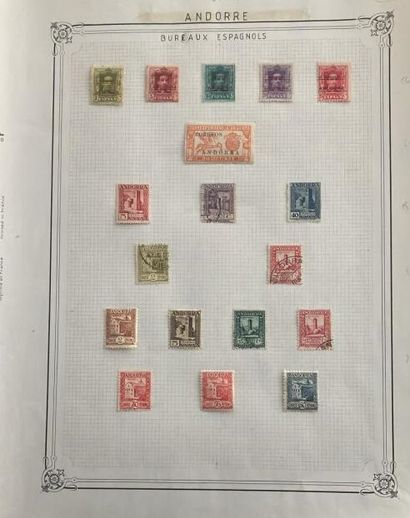 null 1 Collection de timbres Andorre espagnol neufs et oblitérés