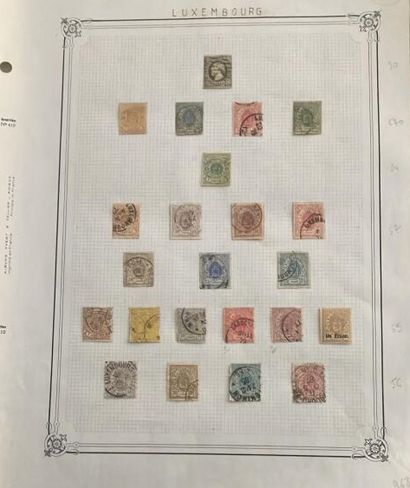 null 1 Collection de timbres Luxembourg et Liechtenstein neufs et oblitérés