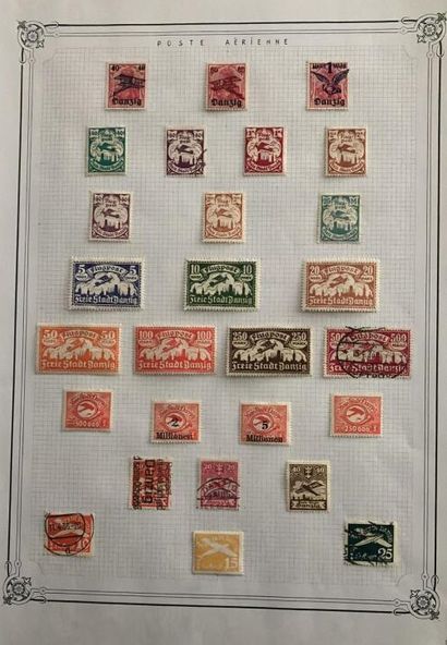 null 1 Collection de timbres DANZIG neufs et oblitérés + blocs cote importante