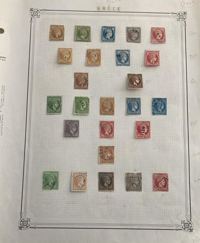 null 1 Collection de timbres Grèce neufs et oblitérés